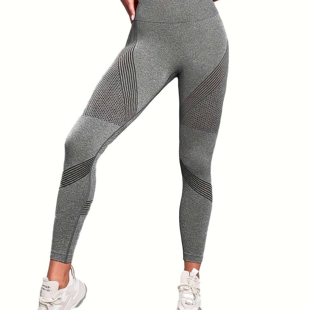 Damen Sport-Leggings mit hohem Bund und atmungsaktivem Design Drune