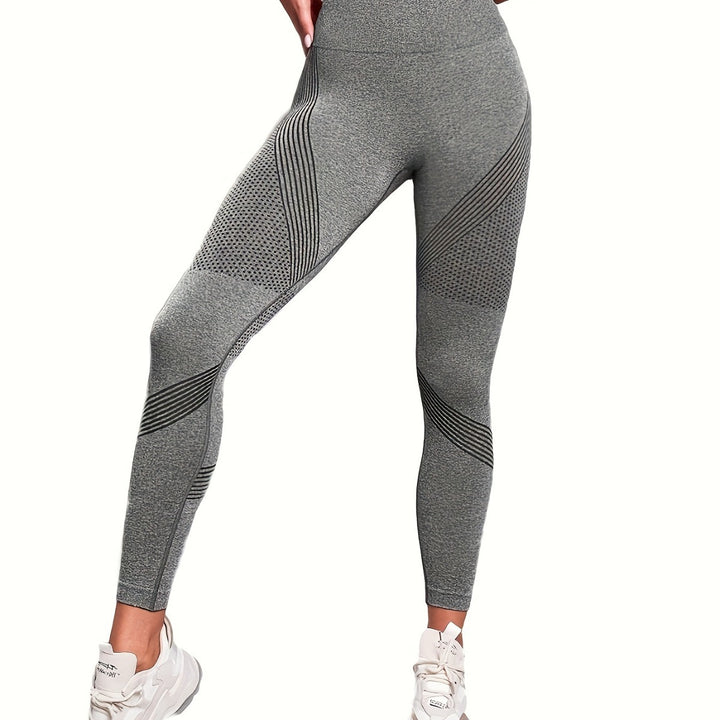 Damen Sport-Leggings mit hohem Bund und atmungsaktivem Design Drune