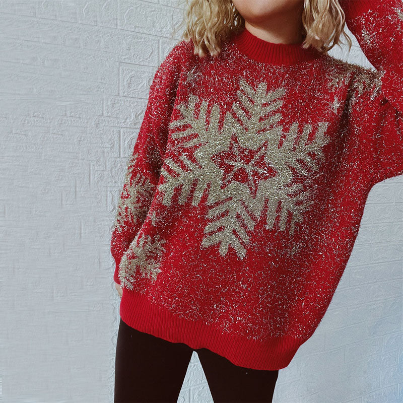Drune | Klassischer Weihnachtsstrickpullover für Damen