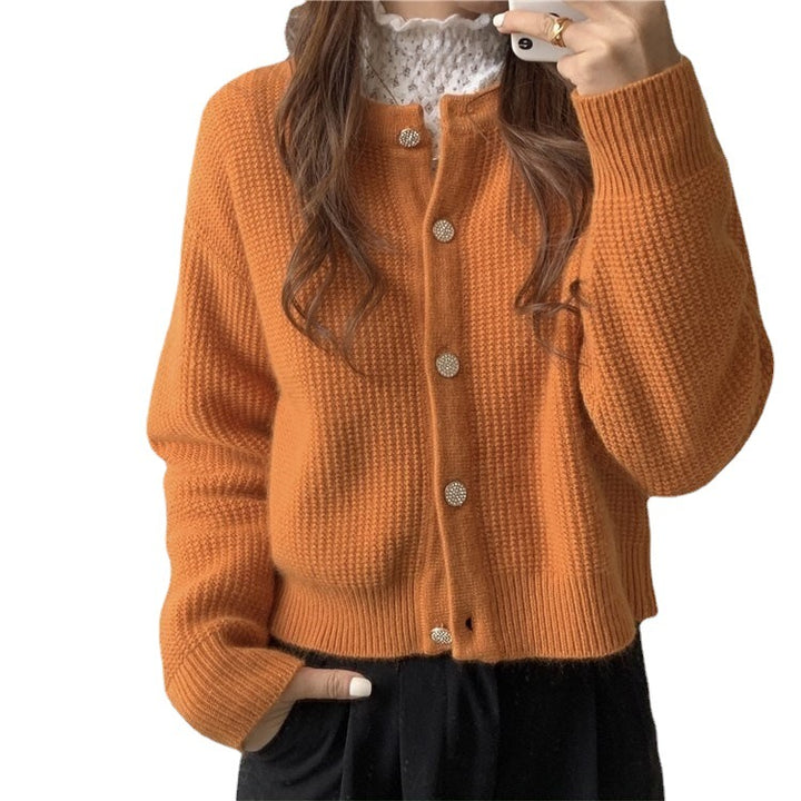 Damen Strickjacke mit raffinierter Knopfdetail und weitem Schnitt Drune