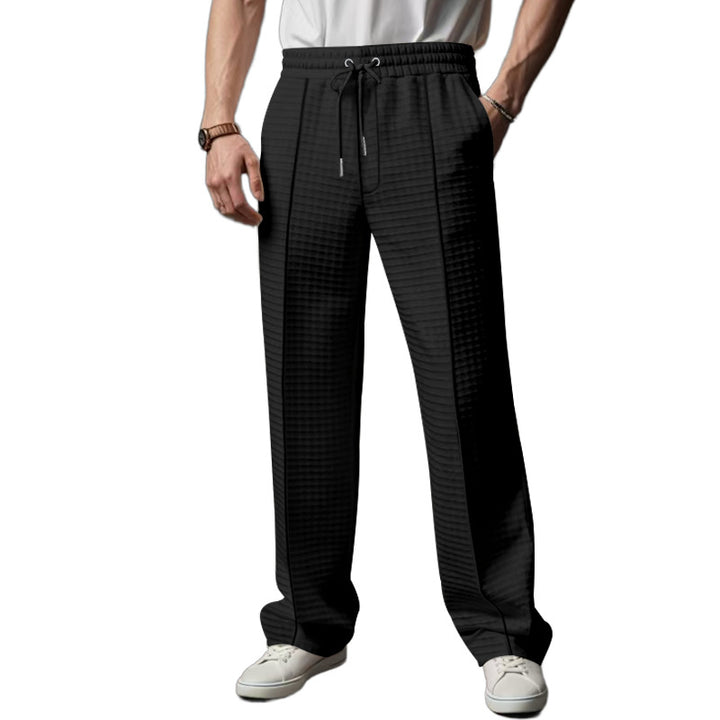 Herren lässige Sporthose mit elastischem Bund und strukturiertem Design Drune