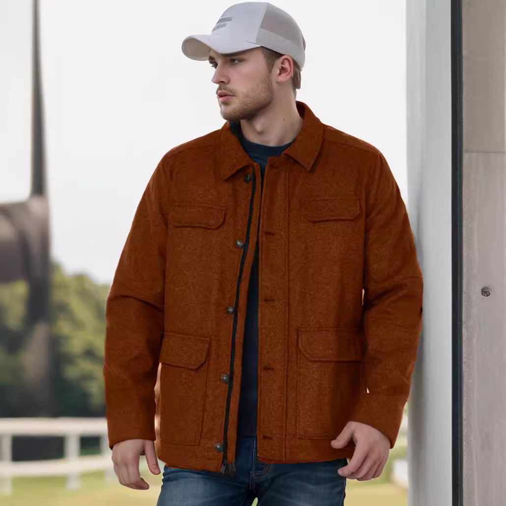 Herren Utility-Jacke mit praktischen Taschen Drune
