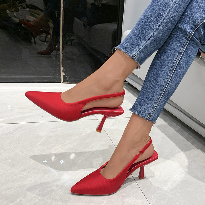 Damen Slingback-Pumps mit schmaler Spitze und leichter Absatzhöhe Drune