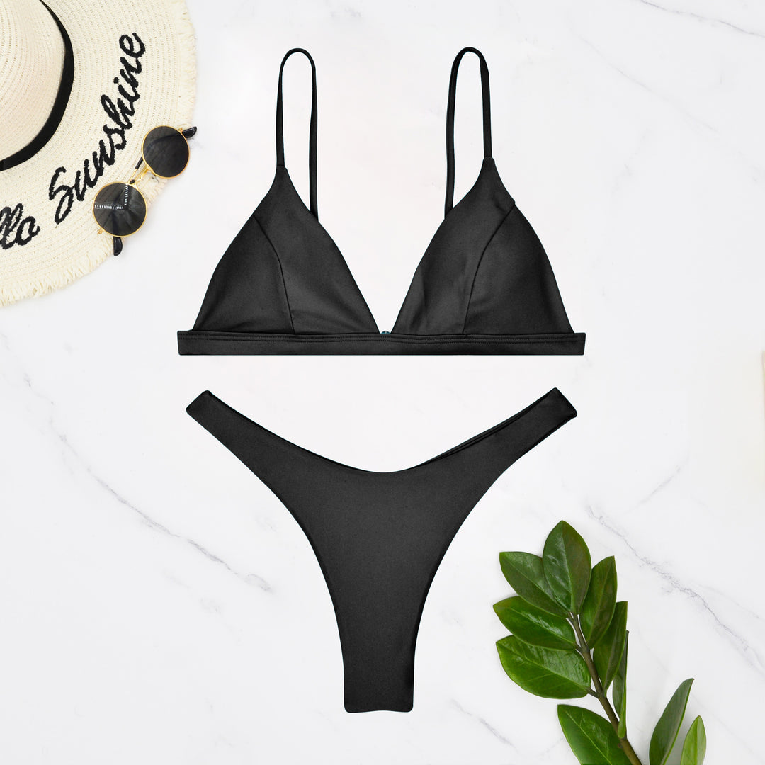 Damen Triangel-Bikini mit verstellbaren Trägern und minimalistischem Design Drune