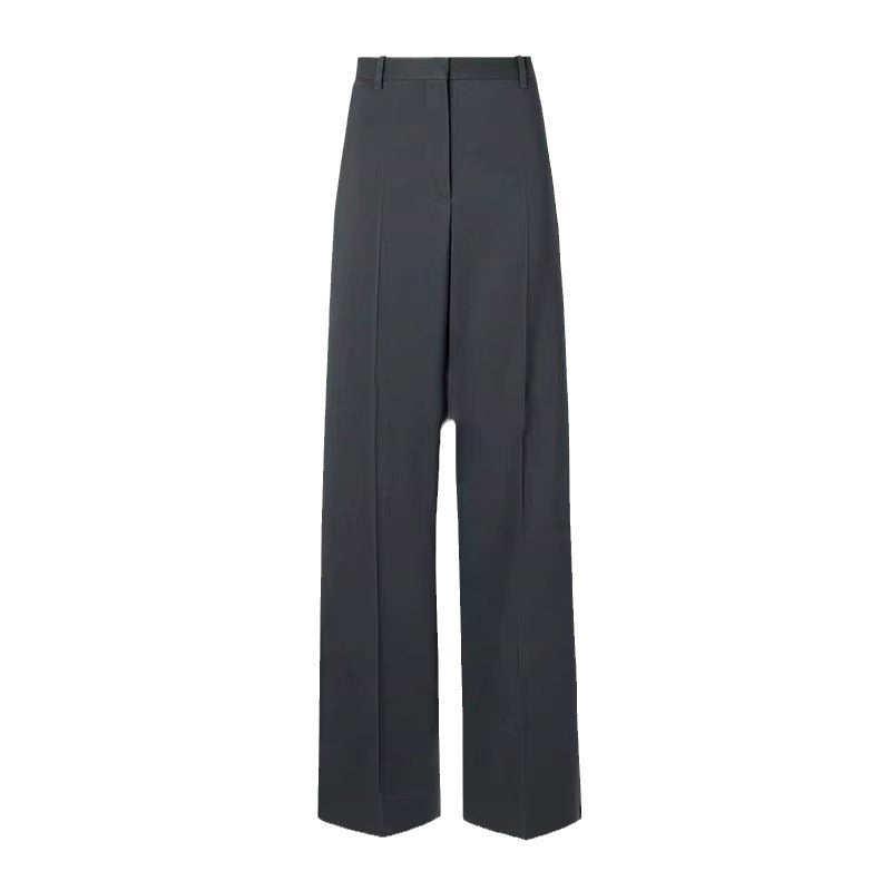 Damen Elegante und bequeme Hochbundhose mit weitem Bein Drune
