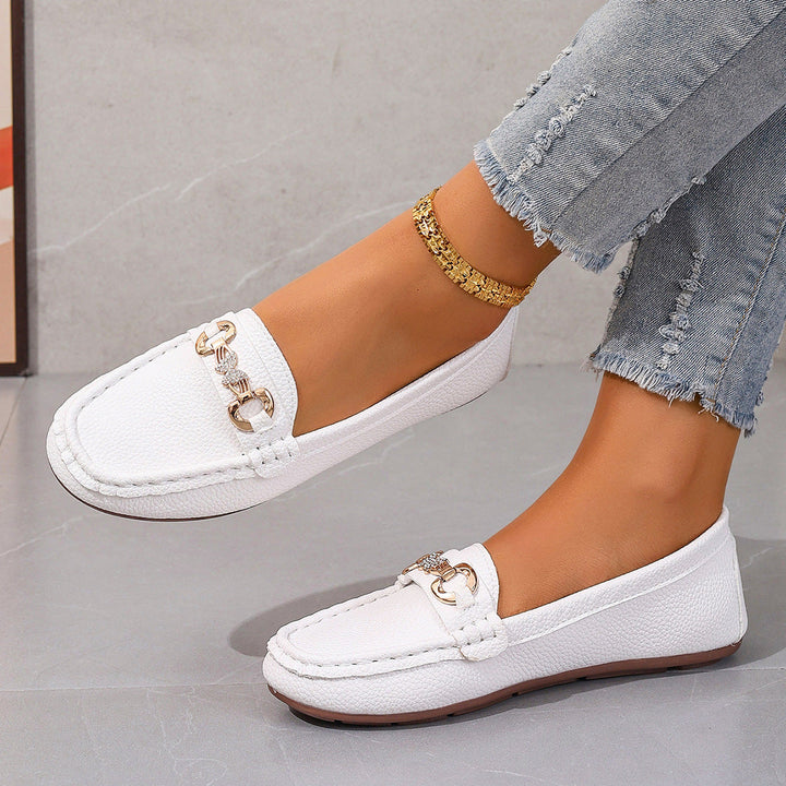 Damen Mokassins mit stylischem Schnallen-Detail Drune