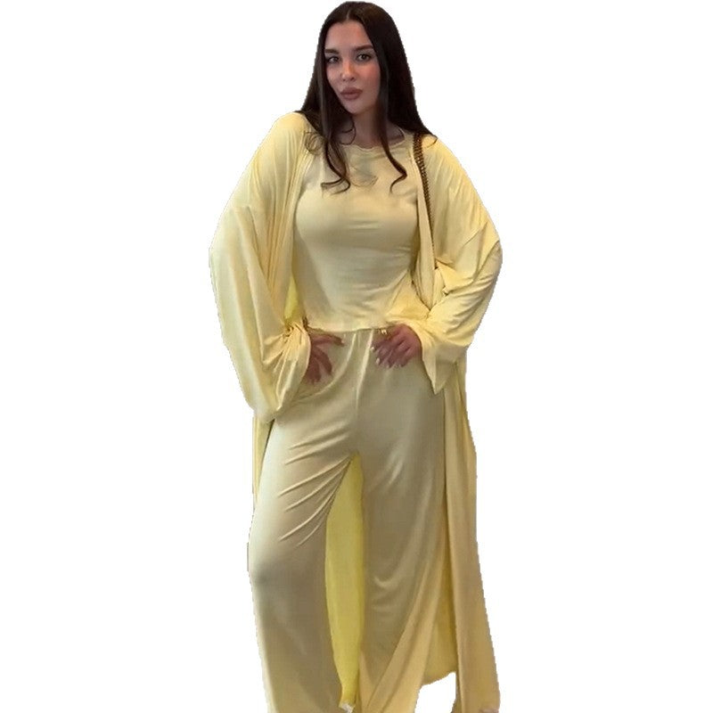 Damen weiter geschnittenes Jumpsuit-Set mit lässigen Ärmeln Drune