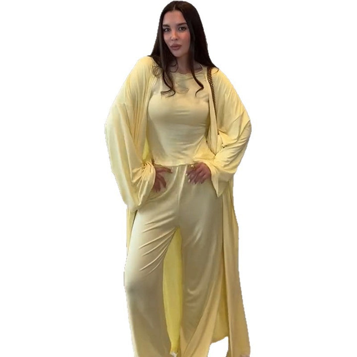 Damen weiter geschnittenes Jumpsuit-Set mit lässigen Ärmeln Drune