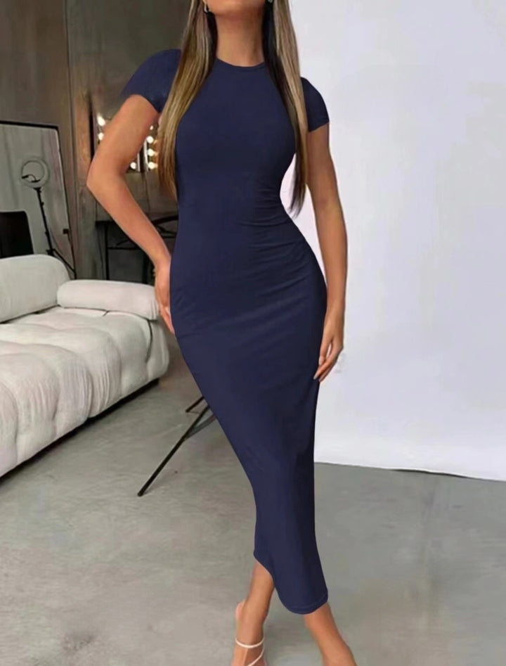 Damen Figurbetontes Midikleid Drune