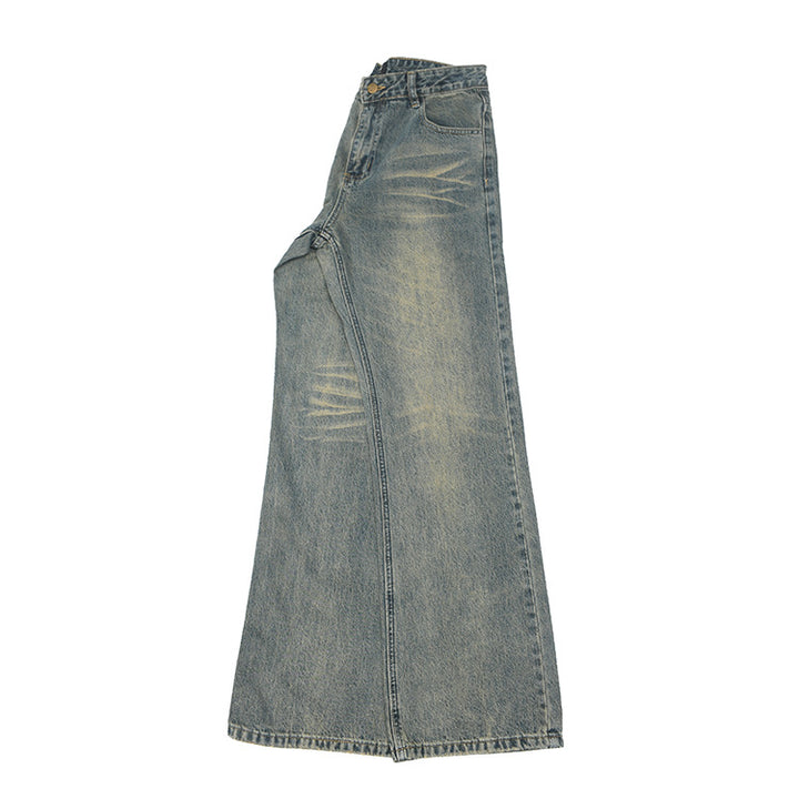 Damen weit geschnittene Jeans mit einzigartigem Vintage-Look Drune