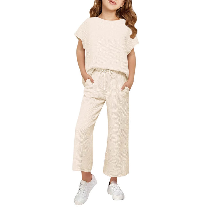 Damen sommerliches Freizeit-Set aus leichter, atmungsaktiver Baumwolle Drune