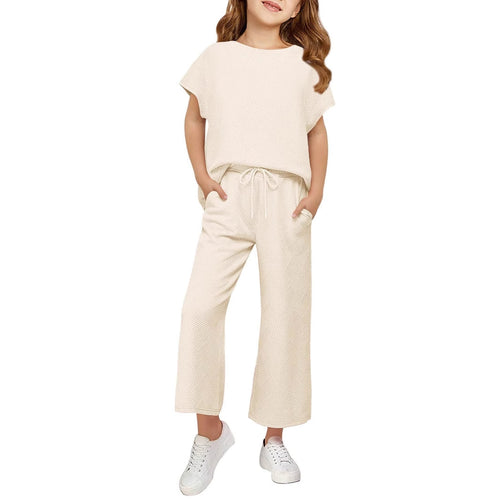 Damen sommerliches Freizeit-Set aus leichter, atmungsaktiver Baumwolle Drune
