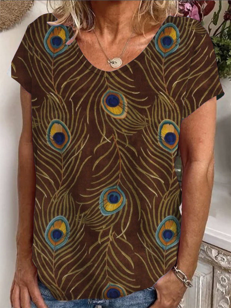 Damen T-Shirt mit einzigartigem Mandala-Design Drune