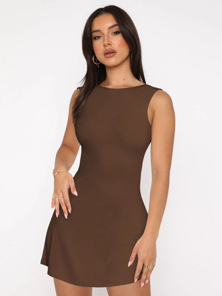 Damen Figurumspielendes Kleid mit elegantem Schnitt Drune