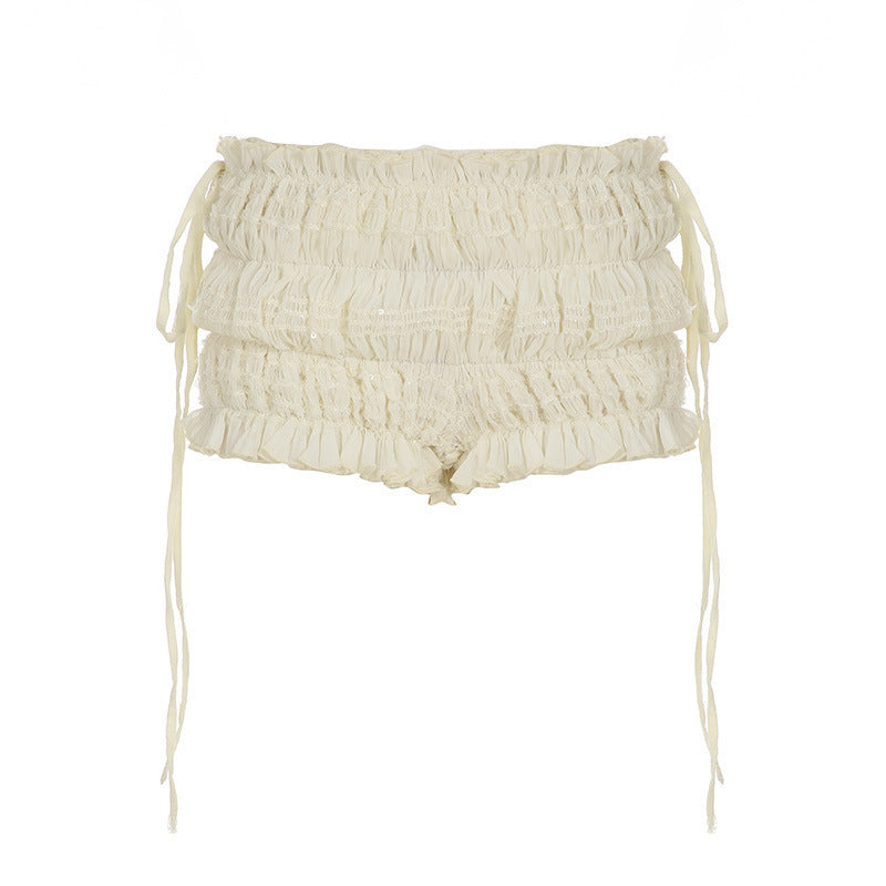 Damen Raffinierte Rüschenshorts Drune