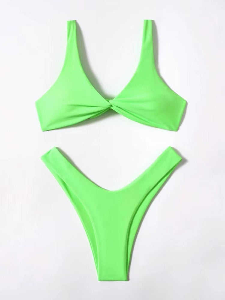 Drune – Bügel-Bikini-Set: Push-up-BH und Tanga-Bademode für Damen