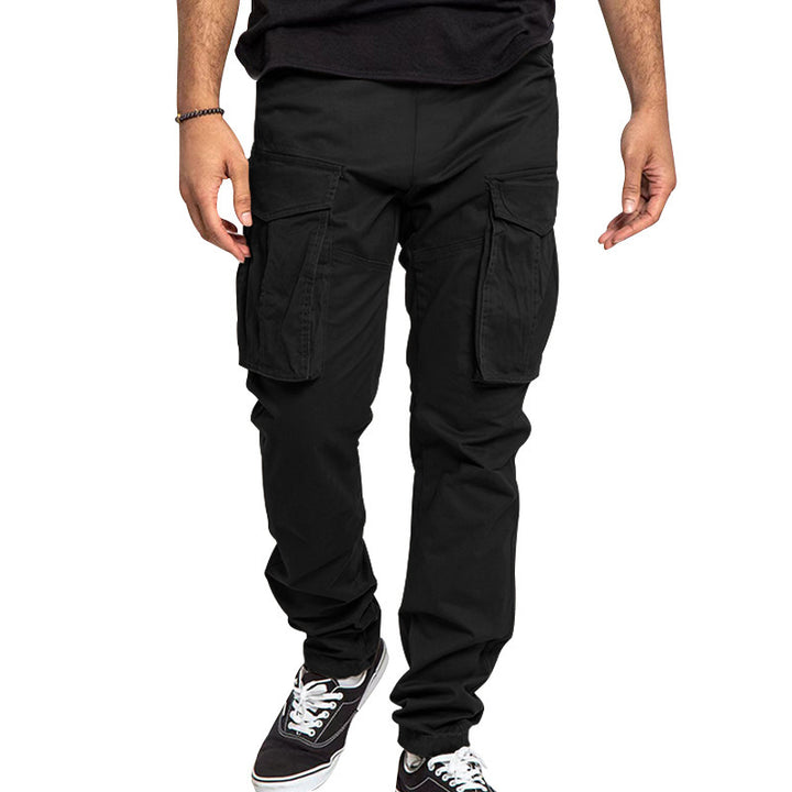 Herren Multifunktionale Cargo-Hose mit elastischem Bund und großzügigen Taschen Drune