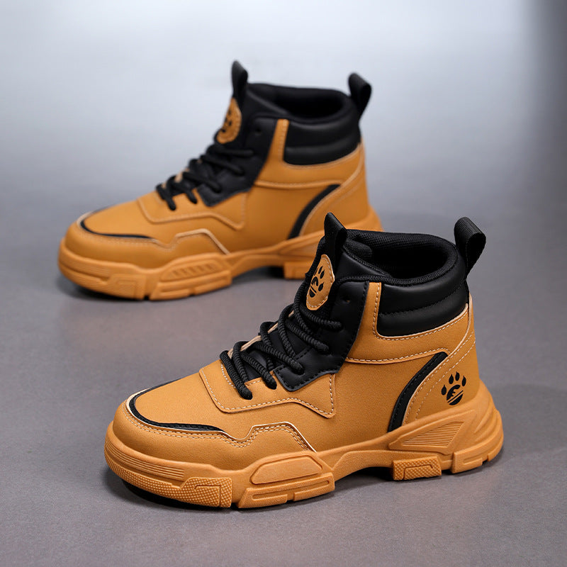Damen modische High-Top Sneakers mit atmungsaktiver Mesh-Oberfläche und robuster Laufsohle Drune