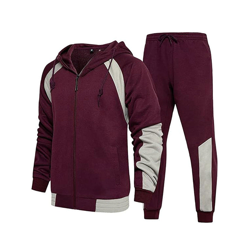 Herren sportliches Trainingsset mit hochwertigem Kapuzenoberteil und bequemen Jogginghosen Drune