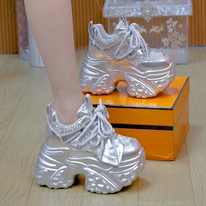 Damen Chunky Sneakers mit glitzernden Akzenten und stylischem Design Drune