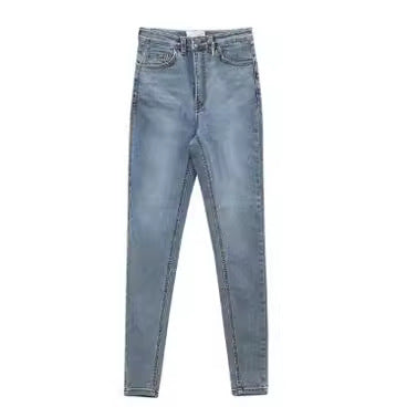 Damen nan hoch taillierte formende Skinny-Jeans aus Stretch-Denim mit Push-up-Effekt Drune
