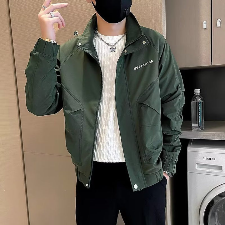 Herren modische Übergangsjacke mit innovativem Schnitt und vielseitigen Taschen Drune