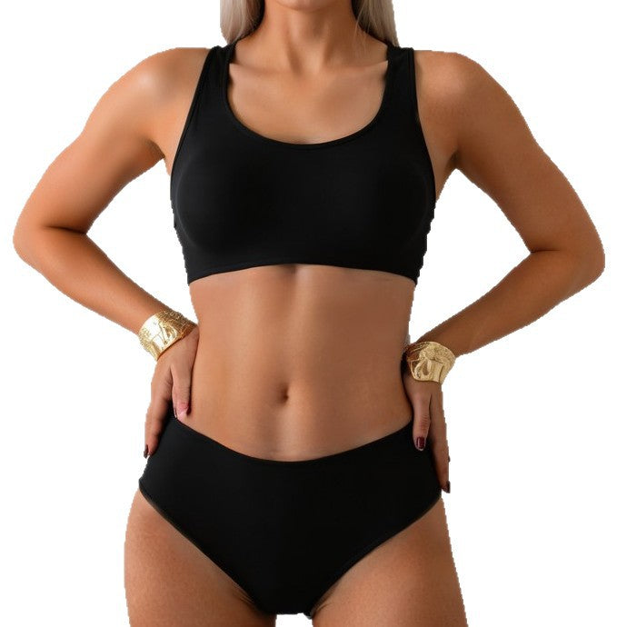 Damen Sportlicher Bikini mit körperbetontem Schnitt Drune