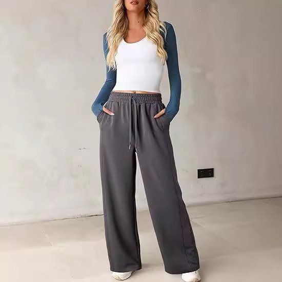 Damen Bequeme und lässige Freizeithose mit elastischem Bund und seitlichen Taschen Drune