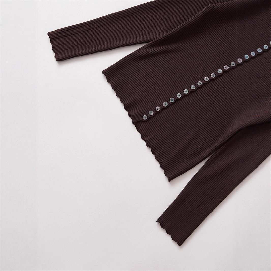 Damen Feinstrickjacke mit eleganten Knopfdetails Drune