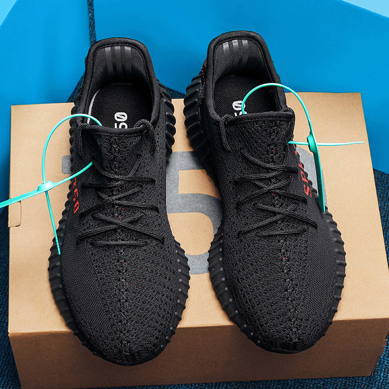 Damen sportliche und luftige Sneakers mit atmungsaktivem Strickoberteil Drune