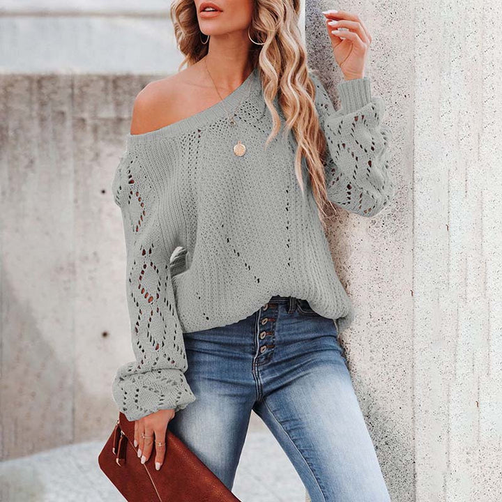 Drune | Weiche Strickjacke mit Lochmuster Acryl Komfortabel und Elegant
