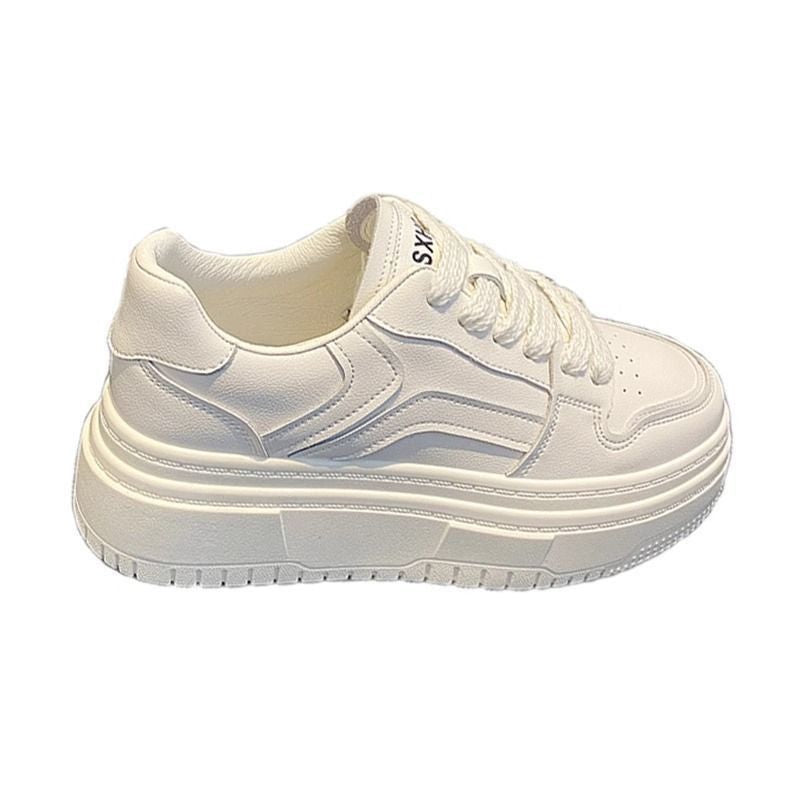 Damen Sportliche Plateau-Sneaker mit modischem Kontrastdesign Drune