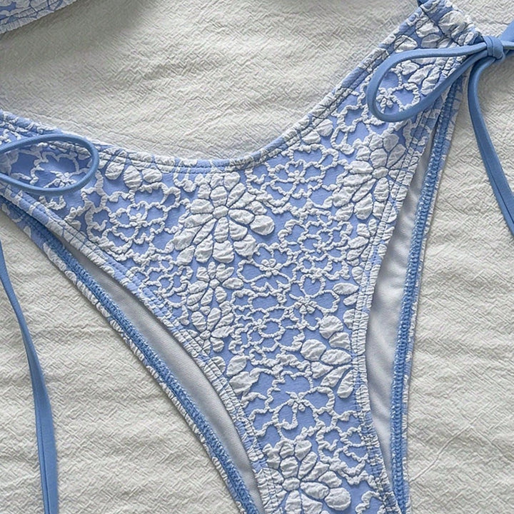 Damen Blumenmuster Bikini Drune