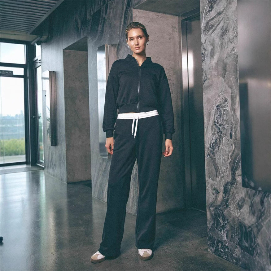 Damen lässige Relaxed-Fleece-Kombination Drune