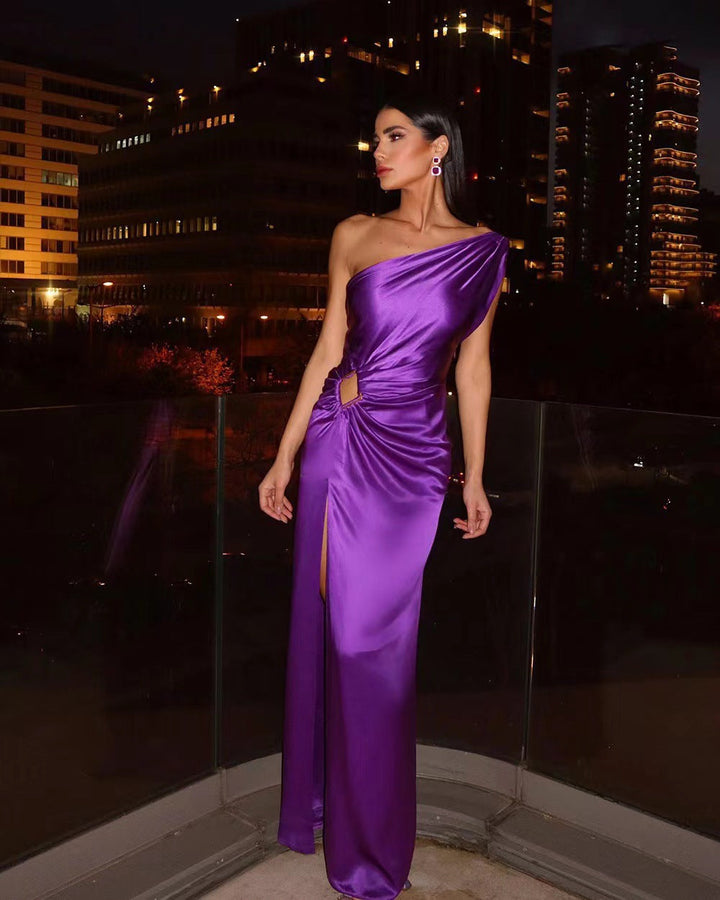 Drune | Asymmetrisches Schulter-Abendkleid
