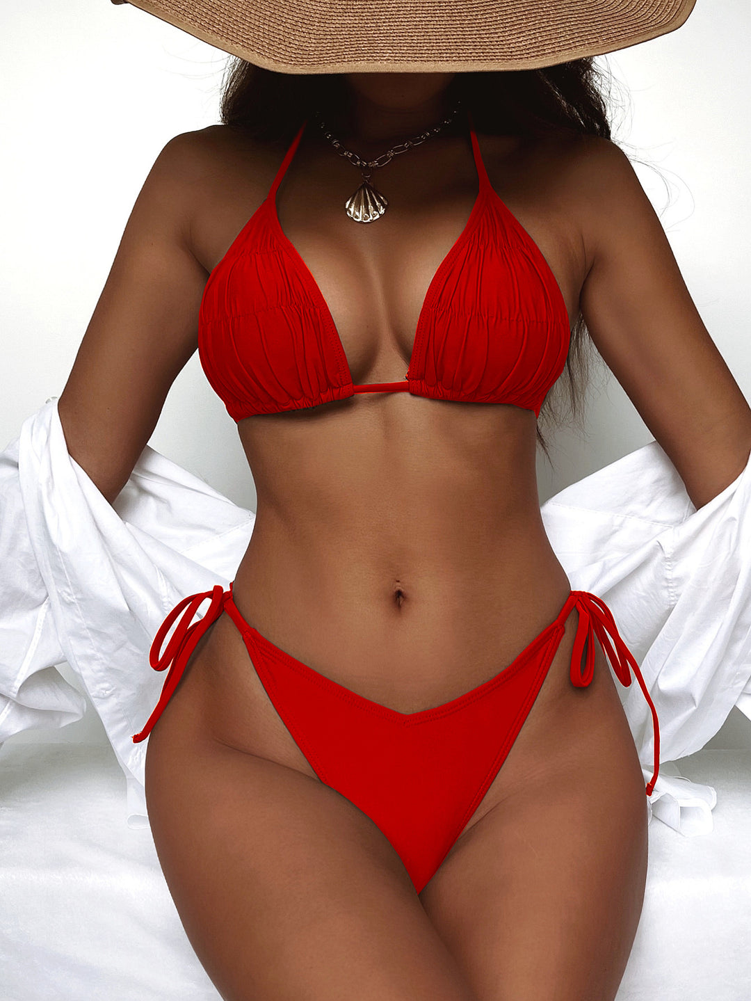 Damen Triangel-Bikini mit schmeichelndem Raffungseffekt Drune