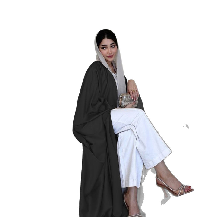 Damen elegante Abaya mit weichem Material und großzügigem Schnitt Drune