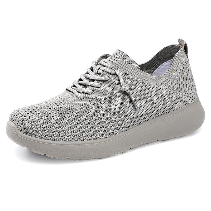 Damen nan gestrickter Slip-On Sneaker mit sockenähnlichem Schaft, elastischer Schnürung und gedämpfter EVA-Sohle Drune