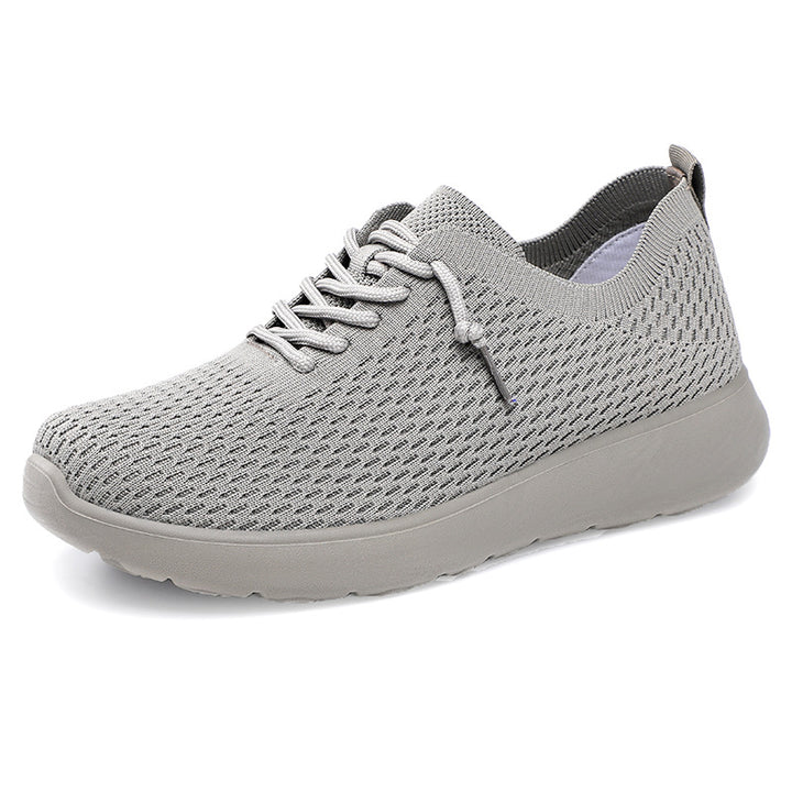 Damen nan gestrickter Slip-On Sneaker mit sockenähnlichem Schaft, elastischer Schnürung und gedämpfter EVA-Sohle Drune