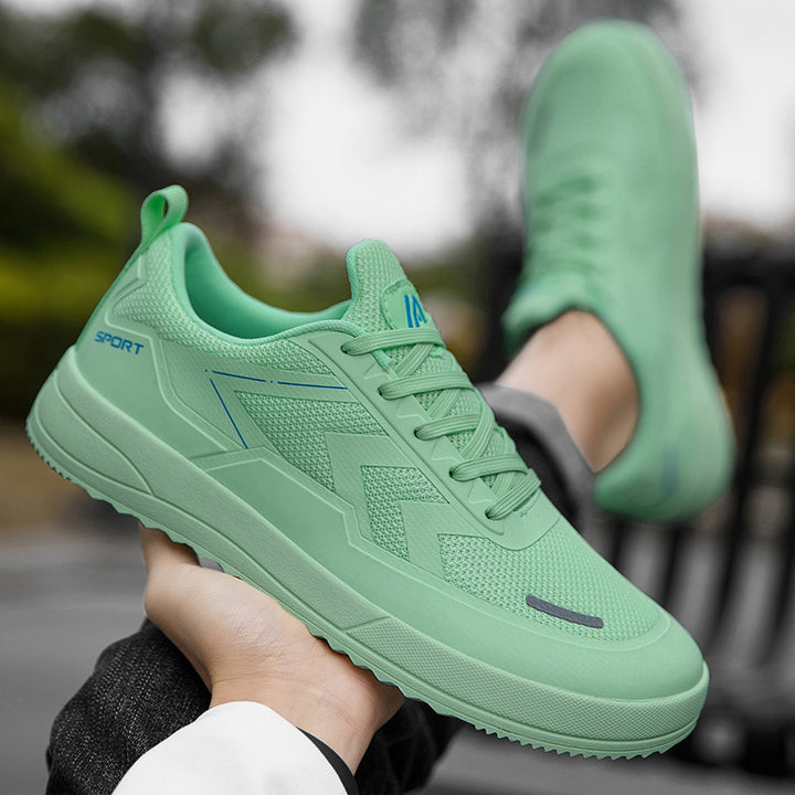 Unisex nan urbaner atmungsaktiver Mesh-Sneaker mit gezahnter griffiger Profilsohle und gepolstertem Einstieg Drune