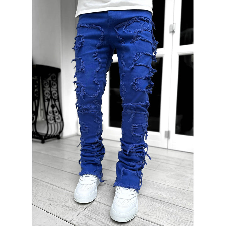 Herren lässige Ripped Jeans im modischen Schnitt Drune