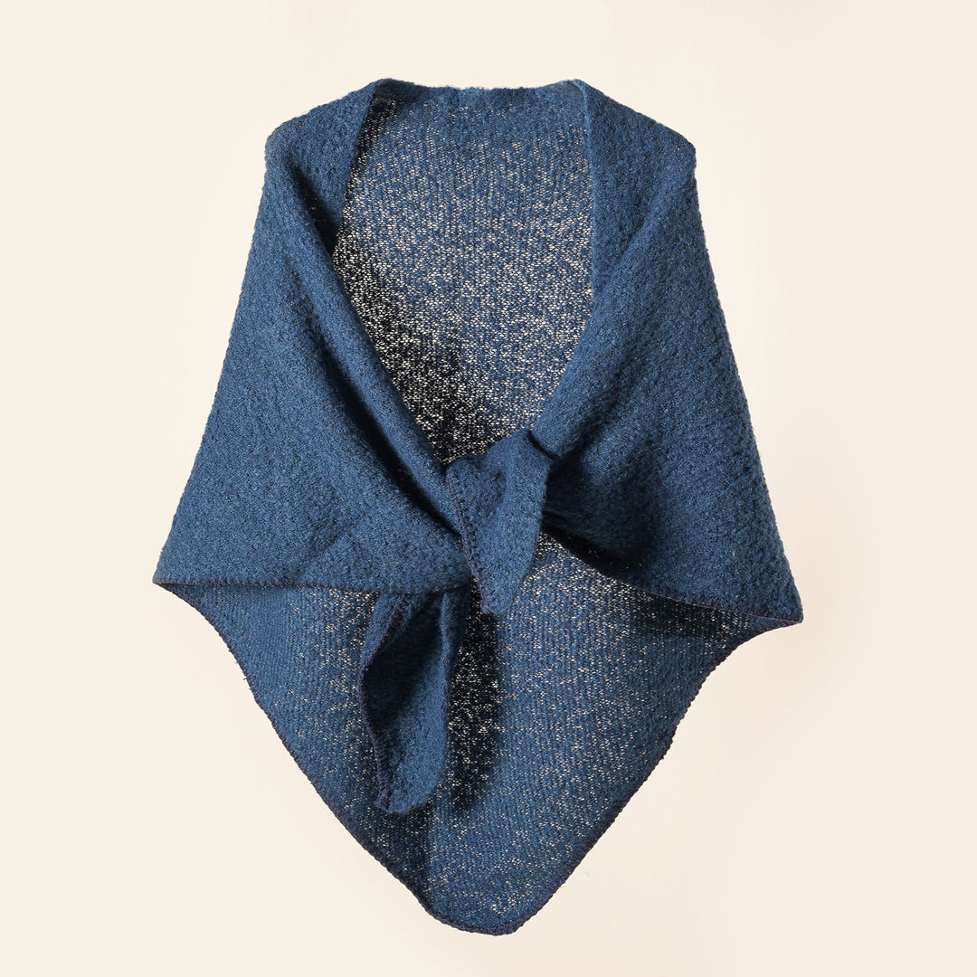 Damen Kuscheliger Wickelponcho mit modernen Fransen und elegantem Design Drune