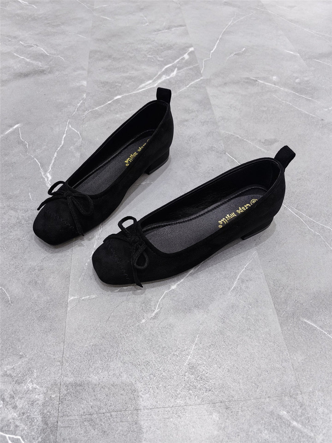 Damen Ballerinas mit dekorativem Schleifen-Detail Drune