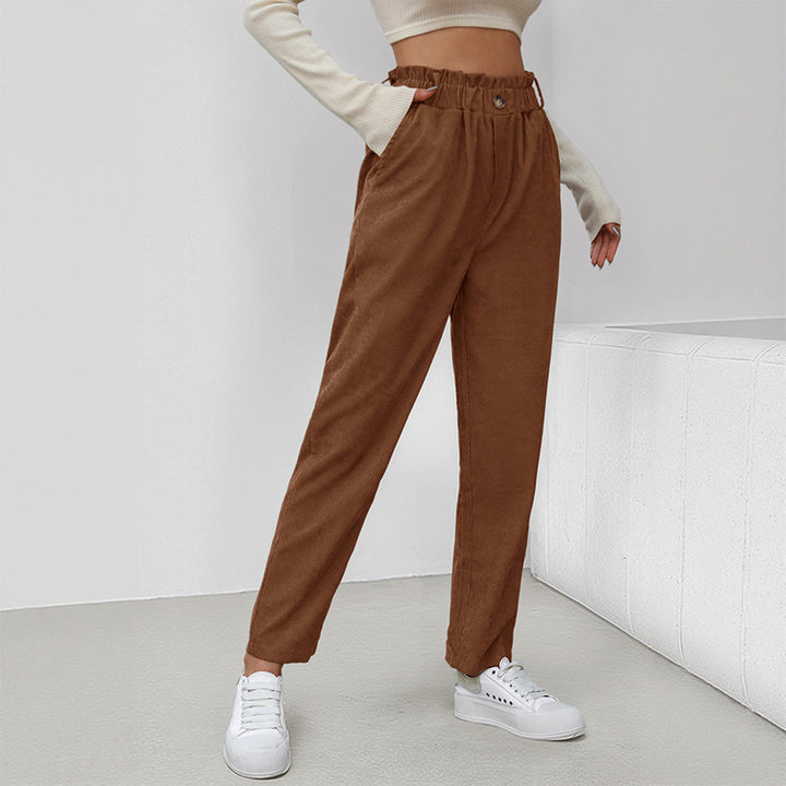 Damen Bequeme Chino-Hose Drune