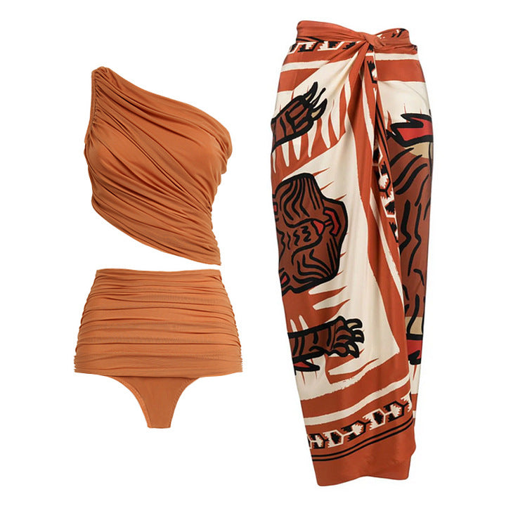 Damen Badeoutfit mit asymmetrischem Design Drune