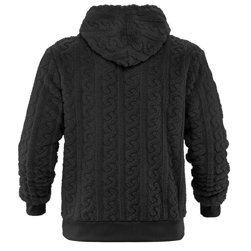 Damen Kuscheliger Fleece-Hoodie mit Strukturmuster Drune
