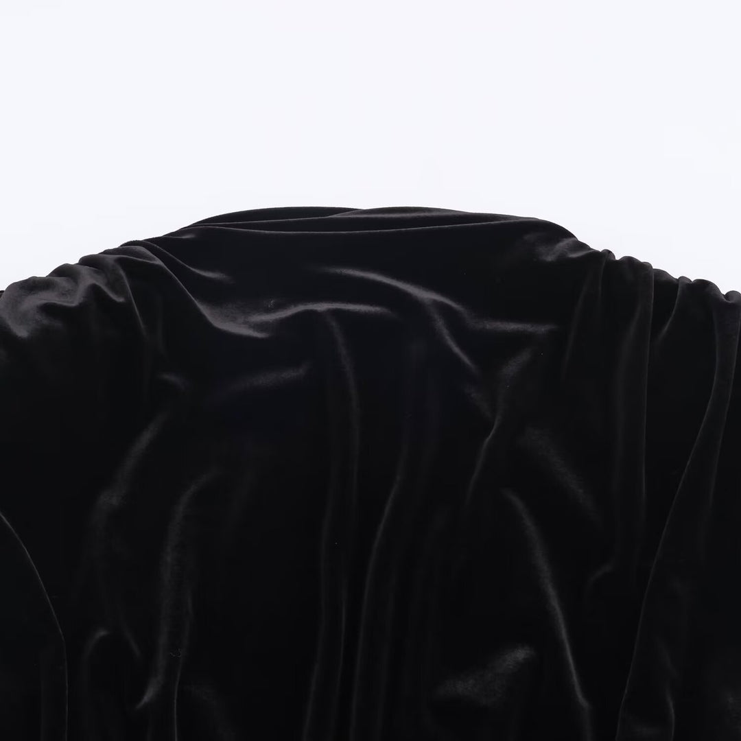 Damen elegantes Top mit Wickeldesign und luxuriöser Drapierung Drune