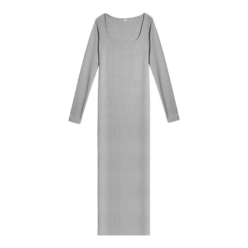 Damen figurbetontes Langarmkleid Drune