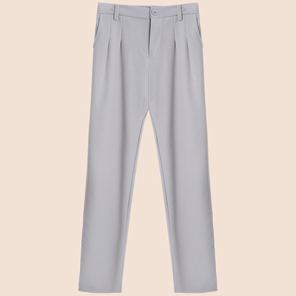 Damen Elegante Chino-Hose mit Bundfalten und hohen Taschen Drune
