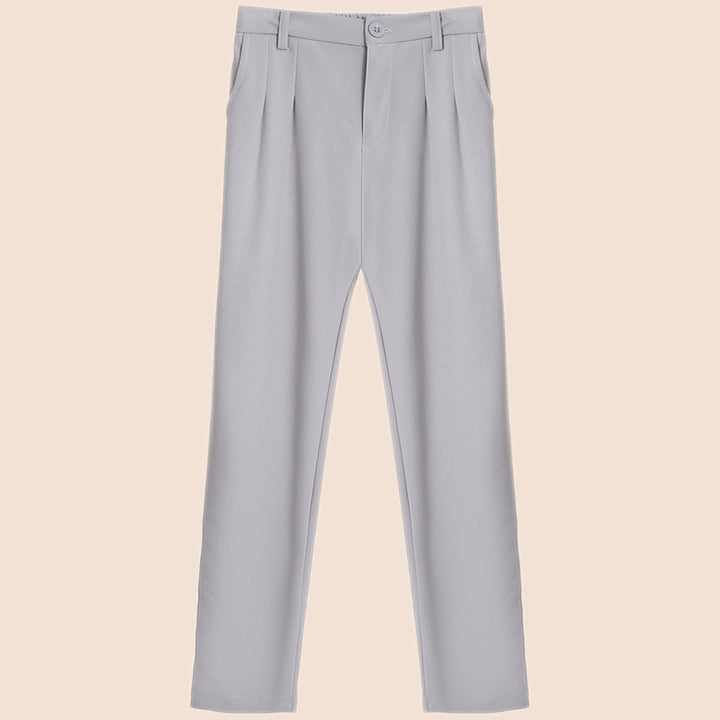 Damen Elegante Chino-Hose mit Bundfalten und hohen Taschen Drune